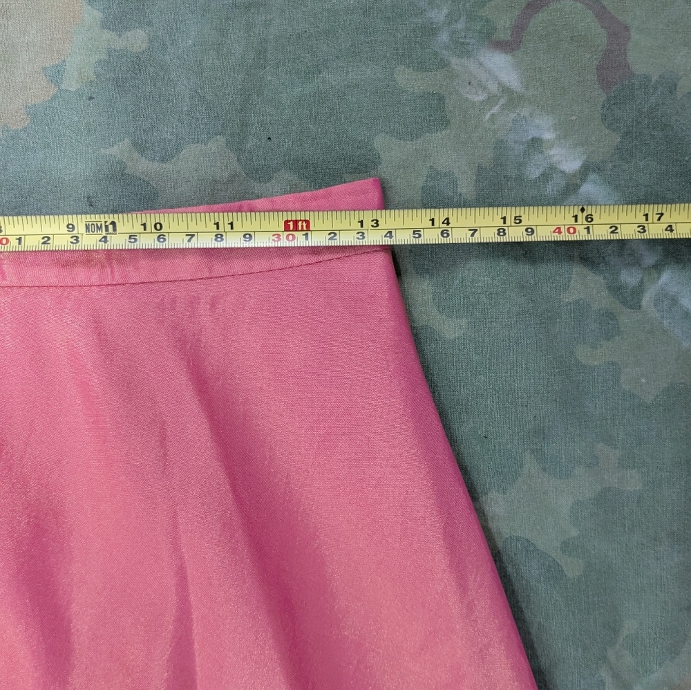 VTG Michaelangelo Iridescent Peaches & Cream Summer Sunset Maxi Skirt Sz 4 - Picture 7 of 10